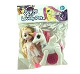 OBL929445 - 新款搪胶小飞马宝莉袋装带梳子6寸娃娃