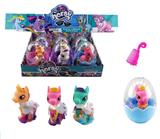 OBL929447 - 搪胶小马多款混装配宝莉梳蛋装6PCS