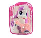 OBL929475 - 新款搪胶背包袋装小飞马带梳子镜子