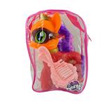 OBL929476 - 新款搪胶背包袋装小宝马带梳子镜子