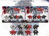 OBL930429 - 3寸乐高毒液公仔4只+配件卡装2款