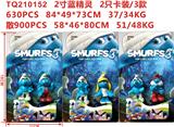 OBL930481 - 2寸蓝精灵 2只卡装/3款