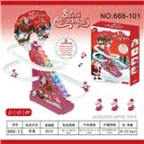OBL934315 - 3只公仔-圣诞老人爬楼梯