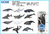 OBL934952 - 12款40cm搪胶海洋动物桶装