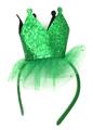 OBL935237 - 皇冠加纱绿头饰