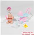 OBL938418 - 10寸搪胶娃娃配推车套装