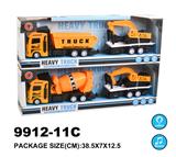 OBL940253 - 灯光音乐惯性车载1只滑行工程车子