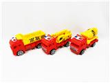 OBL941433 - 回力三只黄色工程车