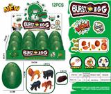 OBL942316 - 12PCS 动物爆破蛋