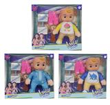 OBL942756 - 10寸棉身搪胶头cocomelon西瓜校巴JJ超级宝贝带音乐带配件