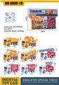 OBL944061 - ABS卡通仿真惯性工程车、消防车混装
（4只装)