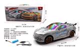 OBL945785 - 1：18电动万向大黄蜂赛车+3D灯光音乐   包电3.7V锂电+USB充电