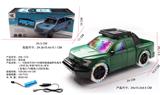 OBL945789 - 1：16电动万向F150福特猛禽仿真越野车+3D灯光音乐 +七彩四轮灯光    包电3.7V锂电+USB充电