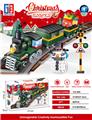 OBL946682 - 益智灯光圣诞积木火车&车厢&礼物&雪人（242PCS）