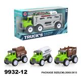 OBL946951 - 惯性卡通农夫车载2只回力车