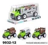 OBL946977 - 惯性卡通农夫车载2只回力车