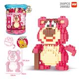 OBL954011 - DIY草莓熊益智大颗粒积木（350PCS）