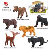 OBL957029 - 搪胶动物套装(6只庄)