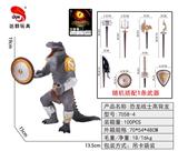 OBL957036 - 搪胶恐龙战士高背龙(随机1武器)