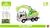 OBL959266 - 1：16绿色新能源车（灯光声音）