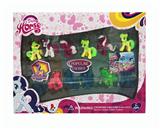 OBL960868 - 12只钥匙扣塑料马宝丽和钥匙扣水晶马宝丽混装