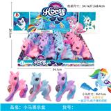 OBL960899 - 我的梦想搪胶小马带梳子27PC混装