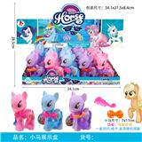 OBL960901 - 我的梦想搪胶小马带梳子30PC混装