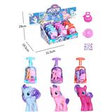 OBL960914 - 我的梦想搪胶小马行李箱带手提包带帽子带马贴纸12PC混装