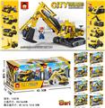 OBL960929 - 开拓工程挖掘机（八合一展示盒，全套9种造型，可合体组装）