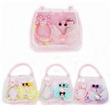 OBL962128 - 手提包饰品套装 （手链+BB发夹+大发夹）