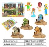 OBL962209 - 侏罗纪世界3：统治-精品版喷漆仿真4套恐龙宝宝+4只人仔套装开窗盒