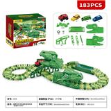 OBL962273 - 侏罗纪世界3:统治-越野色恐龙拼装轨道电动车