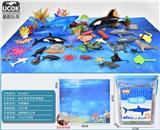 OBL964028 - 60件套海洋世界桶装(带无纺布地图)