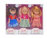 OBL968536 - 10寸搪胶手空身3D眼时尚肥童娃娃(带音乐)