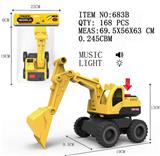 OBL972239 - 滑行声光工程车挖掘机