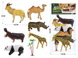 OBL974096 - 7pcs野生动物套装
6只6.5寸野生动物+1树