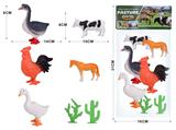 OBL974102 - 7pcs农场动物套装
3只6.5寸农场动物+2只4寸农场动物+2树