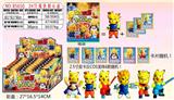 OBL974356 - 2.5寸皮卡丘COS龙珠单只+3张卡片 锡袋装 24只锡袋展示盒 卡片和6款公仔随机