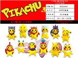 OBL974690 - 5-6CM Q版变装皮卡丘 12只OPP袋装