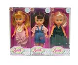 OBL974972 - 10寸搪胶手空身3D眼时尚肥童娃娃（带音乐）