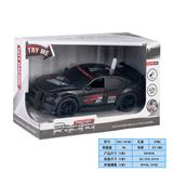OBL978531 - 1:20灯光音乐惯性可开门赛车（黑色）(包电3*AG13)