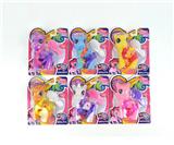 OBL982231 - 我的梦想搪胶小马宝莉带马梳子单款6色混装