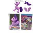 OBL982248 - PVC盒塑料拼装马宝丽。三款马头发翅膀都可以任意搭配