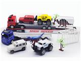 OBL982426 - 惯性拖头车载笼子恐龙滑行皮卡
