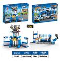 OBL982890 - 益智积木城市警察系列2变警察基地（98PCS)     四款混装