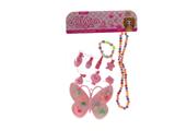 OBL983751 - 过家家饰品组合,戒指蝴蝶盆+化妆瓶+项链+手表