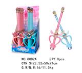 OBL983977 - 女孩七彩声光音乐魔法剑（8PCS）
