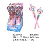 OBL983984 - 女孩声光音乐皇冠电动魔法棒（6PCS）