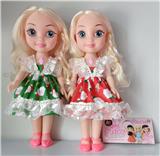 OBL985015 - 14寸3D眼实身娃娃带灯光音乐圣诞包电3*AG13