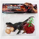 OBL986894 - pvc恐龙套装异特龙单只恐龙一个蛋巢两颗蛋一棵树（12款可混装）